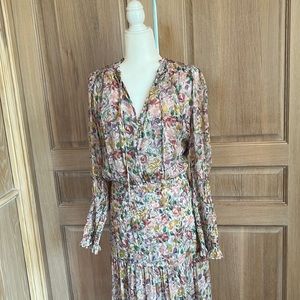 Veronica Beard silk floral maxi dress